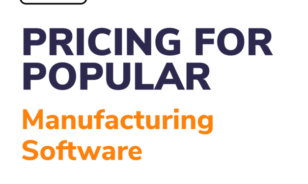 Pricing of Popular Manufacturing Software