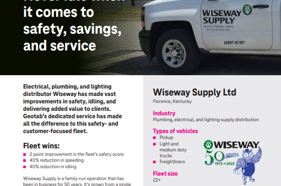Case Study Wiseway: Never Idle When It Comes To Safety, Savings, And Service