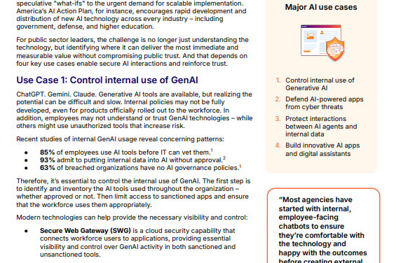 The AI Blueprint: Four Use Cases Defining the Future of the Public Sector