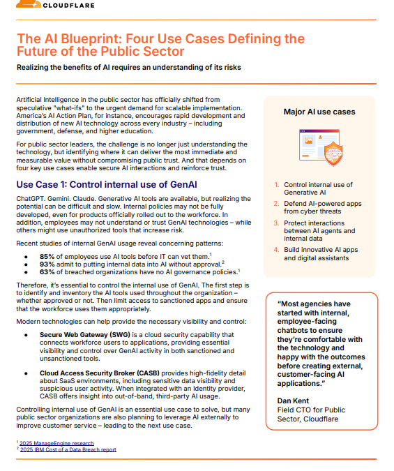 The AI Blueprint: Four Use Cases Defining the Future of the Public Sector